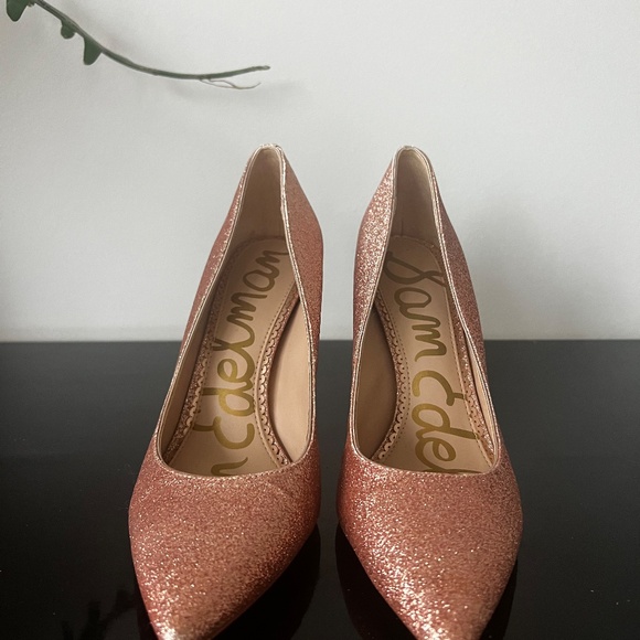 Sam Edelman Pink Metallic Stilettos - Picture 3 of 6